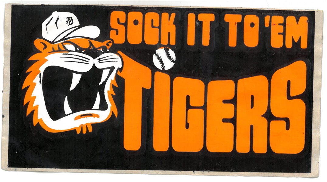 Detroit Tigers Vintage Bumper Sticker