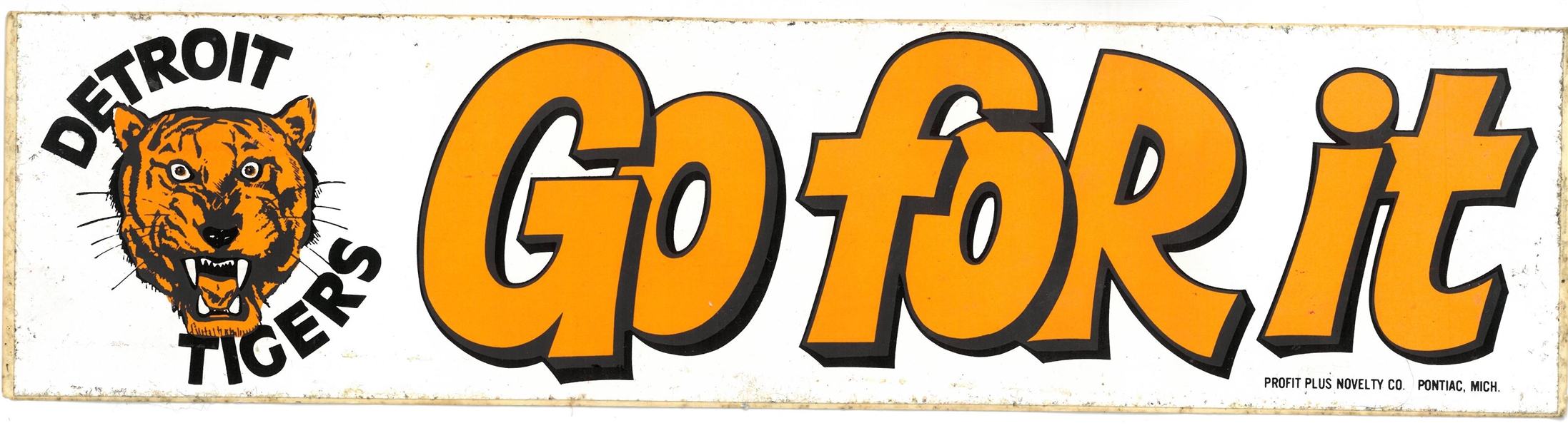 Detroit Tigers Vintage Bumper Sticker