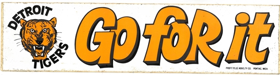 Detroit Tigers Vintage Bumper Sticker
