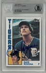Dave Rozema Autographed 1984 Topps