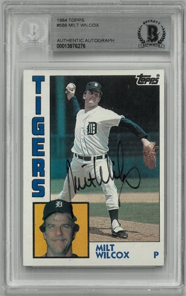 Milt Wilcox Autographed 1984 Topps