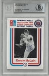 Denny McLain Autographed 1988 Dominos