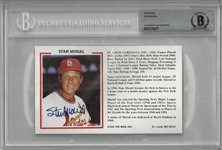 Stan Musial Autographed Postcard