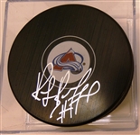 Ray Bourque Autographed Avalanche Puck