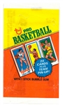 1980/81 Topps Basketball Wax Pack Wrapper