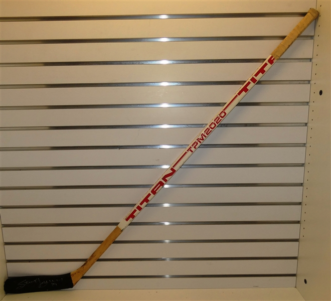 Steve Yzerman Game Used 1986/87 Titan Stick