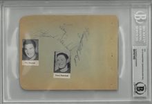 Terry Sawchuk Signed Autograph Book Page