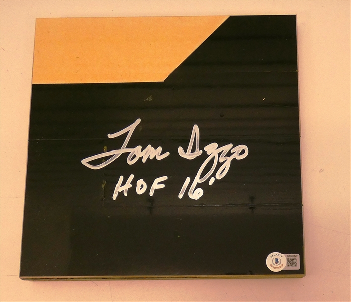 Tom Izzo Autographed MSU Championship Floor Piece