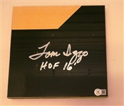 Tom Izzo Autographed MSU Championship Floor Piece