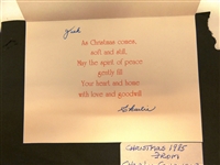 Charlie Gehringer Christmas Card and Hand Written Note