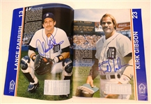 1985 Detroit Tigers Yearbook Signed by 34
