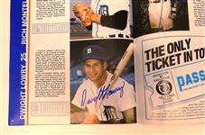 1985 Detroit Tigers Yearbook Signed by 34
