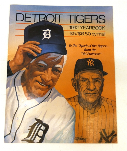 1992 Detroit Tigers Yearbook Signed by 42