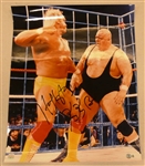 Hulk Hogan & King Kong Bundy Autographed 16x20