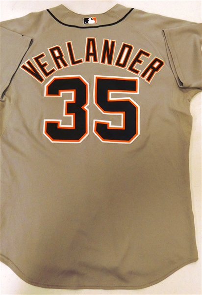 Justin Verlander Team Issued Detroit Tigers Road Jersey