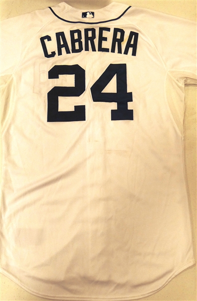 Miguel Cabrera Team Issued Detroit Tigers Home Jersey