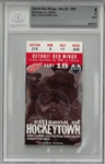 Steve Yzerman 600th Goal Ticket BGS 5