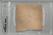 Toe Blake, Jacques Plante & Others Signed Autographed Book Page