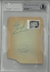 Elmer Vasko, John Bucyk, Mickoski & Others Signed Autograph Book Page
