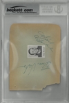 Elmer Vasko, John Bucyk, Mickoski & Others Signed Autograph Book Page