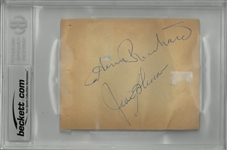 Doug Harvey, Beliveau, Richard & Others Signed Autograph Book Page