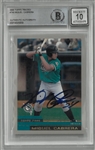 Miguel Cabrera Autographed 2000 Topps Traded Beckett 10 Auto