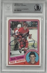 Steve Yzerman Autographed 1984/85 Topps Rookie Card