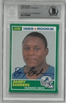 Barry Sanders Autographed 1989 Score Rookie Card