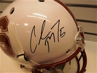 Christian McCaffrey Autographed Stanford Full Size Replica Helmet
