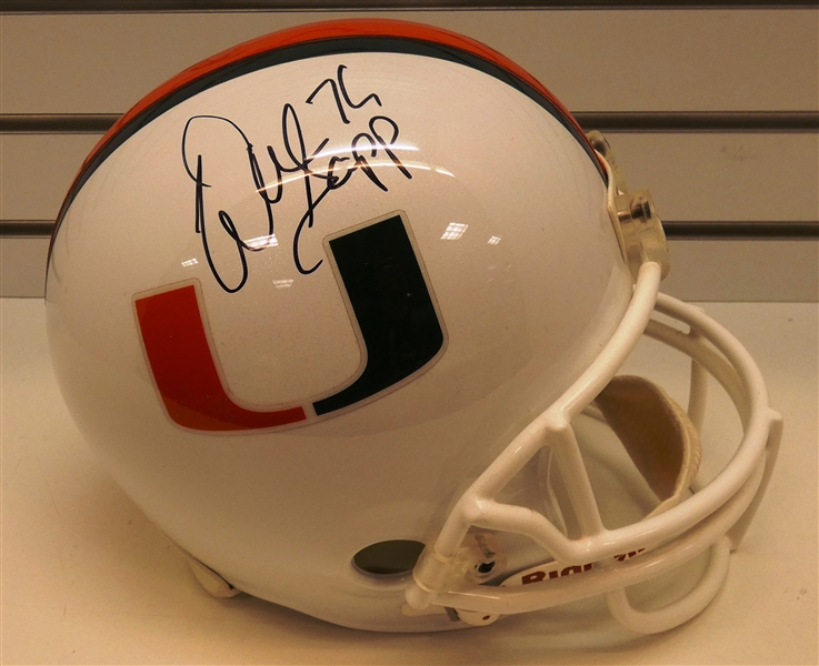Warren Sapp Autographed Miami Full Size Replica Helmet