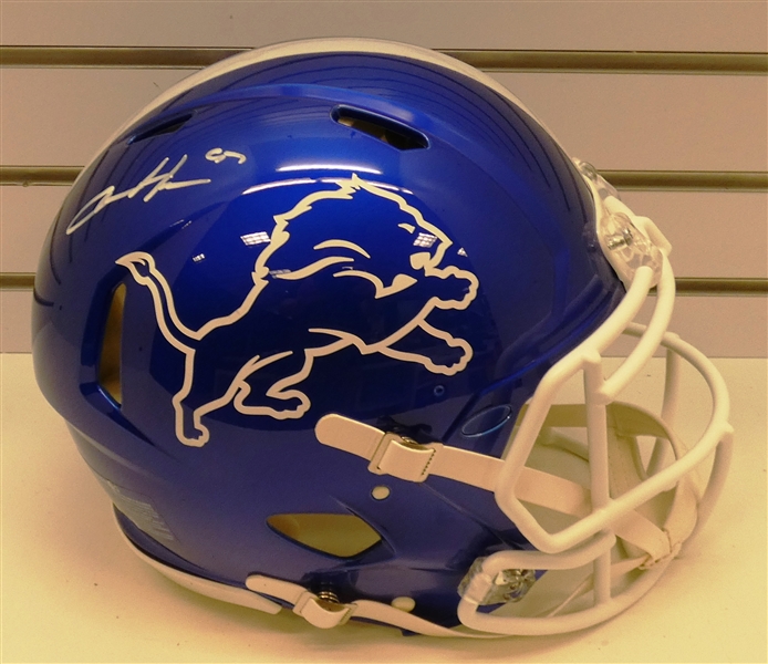 Aidan Hutchinson Autographed Detroit Lions Full Size Authentic Helmet