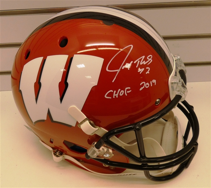 Joe Thomas Autographed Wisconsin Full Size Replica Helmet