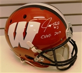 Joe Thomas Autographed Wisconsin Full Size Replica Helmet