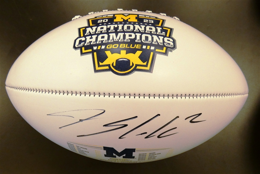 Blake Corum Autographed Michigan National Champs Football