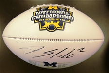 Blake Corum Autographed Michigan National Champs Football
