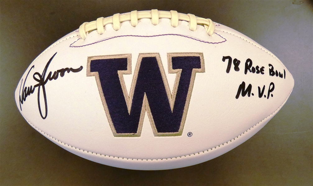 Warren Moon Autographed Washington Football