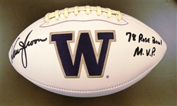Warren Moon Autographed Washington Football