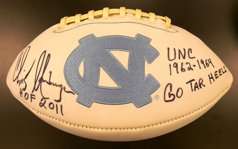 Chris Hanburger Autographed NC Football