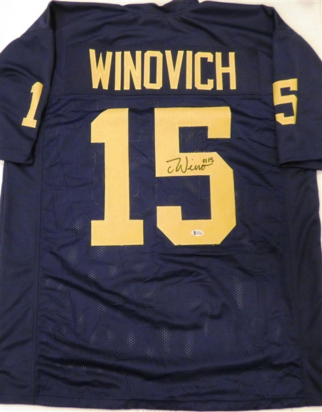 Chase Winovich Autographed Custom Jersey