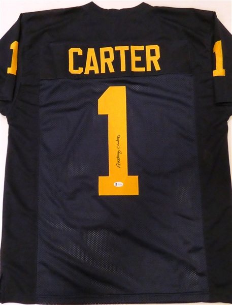 Anthony Carter Autographed Custom Jersey