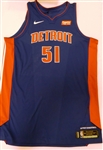 Boban Marjonovic Team Issued Detroit Pistons Jersey