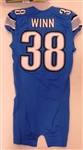 George Winn Team Issued Detroit Lions Jersey