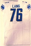 T.J. Lang Team Issued Detroit Lions Jersey