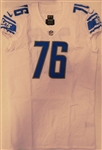 T.J. Lang Team Issued Detroit Lions Jersey
