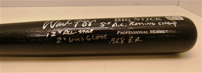 Wade Boggs Autographed Multi Inscribed Bat