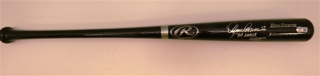 Lance Parrish Autographed Bat w 84 Champs