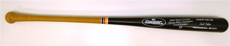 Cecil Fielder 1990 HR Champ Commemorative Bat