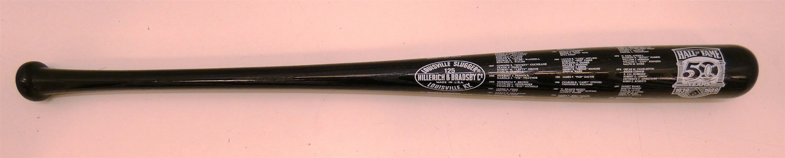 MLB Hall of Fame 50 Year Anniversary Bat