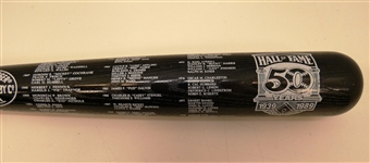 MLB Hall of Fame 50 Year Anniversary Bat