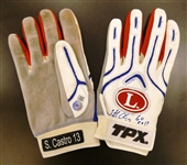 Starlin Castro Autographed Game Used Batting Gloves